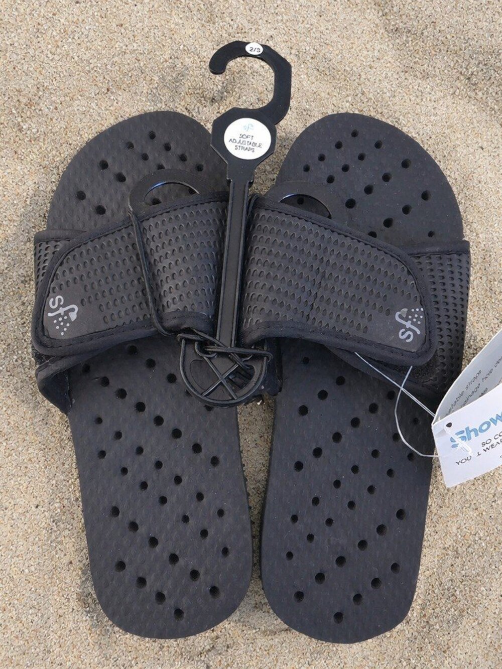 Showaflops Shower Camp Pool Dorm Water Sandals Slides NEW with tags